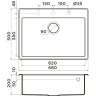 Мойка OMOIKIRI TEDORI 68-WH Tetogranit/белый 4993967