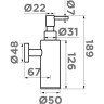 Дозатор для моющего средства OMOIKIRI OM-07-GB латунь/графит 4995090