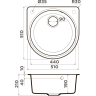 Мойка OMOIKIRI AKEGATA 51-MA Artgranit/марципан 4993753